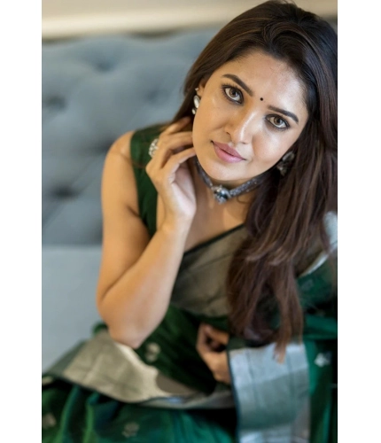 Generic Women's Cotton Printed Saree With Unstitched Blouse 5.5Mtr (Green) Generic Women's Cotton Printed Saree With Unstitched Blouse 5.5Mtr (Green)