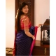 Generic Women's Silk Printed Saree With Unstitched Blouse 5.5Mtr (Navy Blue) Generic Women's Silk Printed Saree With Unstitched Blouse 5.5Mtr (Navy Blue)