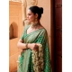Generic Women's Silk Printed Saree With Unstitched Blouse 5.5Mtr (Green) Generic Women's Silk Printed Saree With Unstitched Blouse 5.5Mtr (Green)