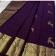 Generic Women's Silk Printed Saree With Unstitched Blouse 5.5Mtr (Wine)