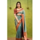 Generic Women's Silk Printed Saree With Unstitched Blouse 5.5Mtr (Rama) Generic Women's Silk Printed Saree With Unstitched Blouse 5.5Mtr (Rama)