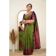 Generic Women's Silk Printed Saree With Unstitched Blouse 5.5Mtr (Green) Generic Women's Silk Printed Saree With Unstitched Blouse 5.5Mtr (Green)