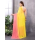 Generic Women's Small Lace Georgette Solid Ready-to-Wear Saree With Unstitched Blouse 5.5 Mtr (Pink-Yellow) Generic Women's Small Lace Georgette Solid Ready-to-Wear Saree With Unstitched Blouse 5.5 Mtr (Pink-Yellow)
