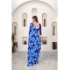 Generic Women's Polyster Printed Saree With Unstitched Blouse 5.5Mtr (Blue)