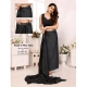 Generic Women's Black Berry Striped Ready-to-Wear Saree With Unstitched Blouse 5.5 Mtr (Grey-Black) Generic Women's Black Berry Striped Ready-to-Wear Saree With Unstitched Blouse 5.5 Mtr (Grey-Black)