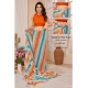 Generic Women's Small Lace Georgette Striped Ready-to-Wear Saree With Unstitched Blouse 5.5 Mtr (Multicolor) Generic Women's Small Lace Georgette Striped Ready-to-Wear Saree With Unstitched Blouse 5.5 Mtr (Multicolor)
