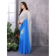 Generic Women's Small Lace Georgette Solid Ready-to-Wear Saree With Unstitched Blouse 5.5 Mtr (Grey-Blue) Generic Women's Small Lace Georgette Solid Ready-to-Wear Saree With Unstitched Blouse 5.5 Mtr (Grey-Blue)
