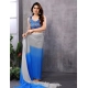 Generic Women's Small Lace Georgette Solid Ready-to-Wear Saree With Unstitched Blouse 5.5 Mtr (Grey-Blue) Generic Women's Small Lace Georgette Solid Ready-to-Wear Saree With Unstitched Blouse 5.5 Mtr (Grey-Blue)