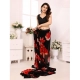 Generic Women's Small Lace Georgette Printed Ready-to-Wear Saree With Unstitched Blouse 5.5 Mtr (Black-Red) Generic Women's Small Lace Georgette Printed Ready-to-Wear Saree With Unstitched Blouse 5.5 Mtr (Black-Red)