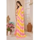 Generic Women's Small Lace Georgette Striped Ready-to-Wear Saree With Unstitched Blouse 5.5 Mtr (Yellow-Pink) Generic Women's Small Lace Georgette Striped Ready-to-Wear Saree With Unstitched Blouse 5.5 Mtr (Yellow-Pink)