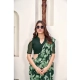 Generic Women's Polyster Printed Saree With Unstitched Blouse 5.5Mtr (Green)