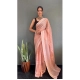 Generic Women's Chiffon Striped Ready to wear Saree With Unstitched Blouse 5.5 Mtr (Peach) Generic Women's Chiffon Striped Ready to wear Saree With Unstitched Blouse 5.5 Mtr (Peach)