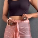 Generic Women's Chiffon Striped Ready to wear Saree With Unstitched Blouse 5.5 Mtr (Peach) Generic Women's Chiffon Striped Ready to wear Saree With Unstitched Blouse 5.5 Mtr (Peach)