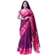 Generic Women's Silk Printed Saree With Unstitched Blouse 5.5Mtr (Purple) Generic Women's Silk Printed Saree With Unstitched Blouse 5.5Mtr (Purple)