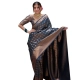 Generic Women's Silk Printed Saree With Unstitched Blouse 5.5Mtr (Blue) Generic Women's Silk Printed Saree With Unstitched Blouse 5.5Mtr (Blue)