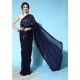 Generic Women's Georgette Embellished Sequnece Bollywood Saree With Unstitched Blouse 5.5Mtr (Blue) Generic Women's Georgette Embellished Sequnece Bollywood Saree With Unstitched Blouse 5.5Mtr (Blue)
