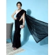 Generic Women's Georgette Embellished Sequnece Bollywood Saree With Unstitched Blouse 5.5Mtr (Black) Generic Women's Georgette Embellished Sequnece Bollywood Saree With Unstitched Blouse 5.5Mtr (Black)