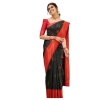 Generic Women's Silk Printed Saree With Unstitched Blouse 5.5Mtr (Black) Generic Women's Silk Printed Saree With Unstitched Blouse 5.5Mtr (Black)