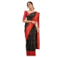 Generic Women's Silk Printed Saree With Unstitched Blouse 5.5Mtr (Black) Generic Women's Silk Printed Saree With Unstitched Blouse 5.5Mtr (Black)