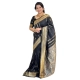 Generic Women's Silk Printed Saree With Unstitched Blouse 5.5Mtr (Black) Generic Women's Silk Printed Saree With Unstitched Blouse 5.5Mtr (Black)
