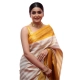 Generic Women's Silk Printed Saree With Unstitched Blouse 5.5Mtr (Off White-Yellow) Generic Women's Silk Printed Saree With Unstitched Blouse 5.5Mtr (Off White-Yellow)