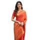 Generic Women's Silk Printed Saree With Unstitched Blouse 5.5Mtr (Orange) Generic Women's Silk Printed Saree With Unstitched Blouse 5.5Mtr (Orange)