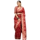 Generic Women's Silk Printed Saree With Unstitched Blouse 5.5Mtr (Red) Generic Women's Silk Printed Saree With Unstitched Blouse 5.5Mtr (Red)