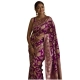 Generic Women's Silk Printed Saree With Unstitched Blouse 5.5Mtr (Purple) Generic Women's Silk Printed Saree With Unstitched Blouse 5.5Mtr (Purple)