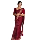 Generic Women's Silk Printed Saree With Unstitched Blouse 5.5Mtr (Maroon) Generic Women's Silk Printed Saree With Unstitched Blouse 5.5Mtr (Maroon)