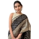 Generic Women's Silk Printed Saree With Unstitched Blouse 5.5Mtr (Black) Generic Women's Silk Printed Saree With Unstitched Blouse 5.5Mtr (Black)