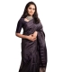 Generic Women's Silk Printed Saree With Unstitched Blouse 5.5Mtr (Black) Generic Women's Silk Printed Saree With Unstitched Blouse 5.5Mtr (Black)