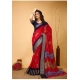 Generic Women's Soft Blooming Marshmallow Fabric Kalamkari Printed Saree With Unstitched Blouse 5.5Mtr (Red) Generic Women's Soft Blooming Marshmallow Fabric Kalamkari Printed Saree With Unstitched Blouse 5.5Mtr (Red)