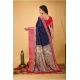 Generic Women's Soft Dola Cotton Kalamkari Printed Saree With Unstitched Blouse 5.5Mtr (Navy Blue) Generic Women's Soft Dola Cotton Kalamkari Printed Saree With Unstitched Blouse 5.5Mtr (Navy Blue)