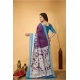 Generic Women's Soft Handloom Cotton Kalamkari Printed Saree With Unstitched Blouse 5.5Mtr (Purple) Generic Women's Soft Handloom Cotton Kalamkari Printed Saree With Unstitched Blouse 5.5Mtr (Purple)