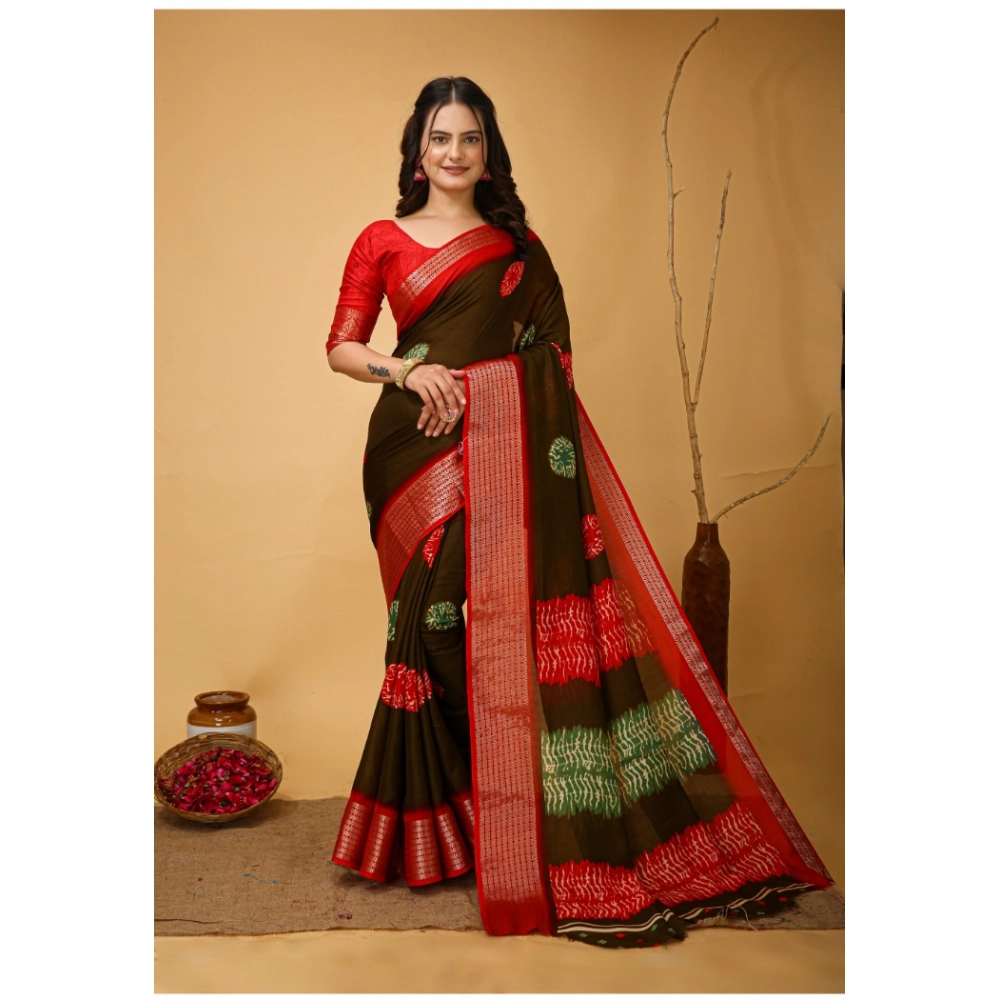 Generic Women's Soft Blooming Marshmallow Fabric Kalamkari Printed Saree With Unstitched Blouse 5.5Mtr (Mehendi) Generic Women's Soft Blooming Marshmallow Fabric Kalamkari Printed Saree With Unstitched Blouse 5.5Mtr (Mehendi)