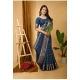 Generic Women's Soft Dola Cotton Kalamkari Printed Saree With Unstitched Blouse 5.5Mtr (Blue) Generic Women's Soft Dola Cotton Kalamkari Printed Saree With Unstitched Blouse 5.5Mtr (Blue)
