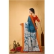Generic Women's Soft Handloom Cotton Kalamkari Printed Saree With Unstitched Blouse 5.5Mtr (Teal Blue) Generic Women's Soft Handloom Cotton Kalamkari Printed Saree With Unstitched Blouse 5.5Mtr (Teal Blue)