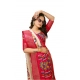 Generic Women's Soft Dola Cotton Kalamkari Printed Saree With Unstitched Blouse 5.5Mtr (Red) Generic Women's Soft Dola Cotton Kalamkari Printed Saree With Unstitched Blouse 5.5Mtr (Red)