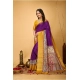 Generic Women's Soft Dola Cotton Kalamkari Printed Saree With Unstitched Blouse 5.5Mtr (Purple) Generic Women's Soft Dola Cotton Kalamkari Printed Saree With Unstitched Blouse 5.5Mtr (Purple)