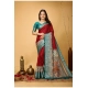 Generic Women's Soft Dola Cotton Kalamkari Printed Saree With Unstitched Blouse 5.5Mtr (Red) Generic Women's Soft Dola Cotton Kalamkari Printed Saree With Unstitched Blouse 5.5Mtr (Red)