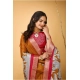 Generic Women's Soft Handloom Cotton Kalamkari Printed Saree With Unstitched Blouse 5.5Mtr (Mustard) Generic Women's Soft Handloom Cotton Kalamkari Printed Saree With Unstitched Blouse 5.5Mtr (Mustard)