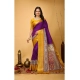 Generic Women's Soft Dola Cotton Kalamkari Printed Saree With Unstitched Blouse 5.5Mtr (Purple) Generic Women's Soft Dola Cotton Kalamkari Printed Saree With Unstitched Blouse 5.5Mtr (Purple)