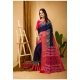 Generic Women's Soft Dola Cotton Kalamkari Printed Saree With Unstitched Blouse 5.5Mtr (Navy Blue) Generic Women's Soft Dola Cotton Kalamkari Printed Saree With Unstitched Blouse 5.5Mtr (Navy Blue)