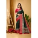 Generic Women's Soft Dola Cotton Kalamkari Printed Saree With Unstitched Blouse 5.5Mtr (B.Green) Generic Women's Soft Dola Cotton Kalamkari Printed Saree With Unstitched Blouse 5.5Mtr (B.Green)