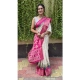 Generic Women's Soft Dola Cotton Kalamkari Printed Saree With Unstitched Blouse 5.5Mtr (White) Generic Women's Soft Dola Cotton Kalamkari Printed Saree With Unstitched Blouse 5.5Mtr (White)