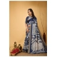 Generic Women's Soft Handloom Cotton Kalamkari Printed Saree With Unstitched Blouse 5.5Mtr (Blue) Generic Women's Soft Handloom Cotton Kalamkari Printed Saree With Unstitched Blouse 5.5Mtr (Blue)