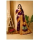 Generic Women's Soft Blooming Marshmallow Fabric Kalamkari Printed Saree With Unstitched Blouse 5.5Mtr (Wine) Generic Women's Soft Blooming Marshmallow Fabric Kalamkari Printed Saree With Unstitched Blouse 5.5Mtr (Wine)