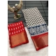 Generic Women's Soft Dola Cotton Kalamkari Printed Saree With Unstitched Blouse 5.5Mtr (Red) Generic Women's Soft Dola Cotton Kalamkari Printed Saree With Unstitched Blouse 5.5Mtr (Red)
