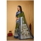 Generic Women's Soft Handloom Cotton Kalamkari Printed Saree With Unstitched Blouse 5.5Mtr (Mehendi) Generic Women's Soft Handloom Cotton Kalamkari Printed Saree With Unstitched Blouse 5.5Mtr (Mehendi)