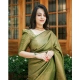 Generic Women's Soft Lichi Silk Printed Saree With Unstitched Blouse 5.5Mtr (Green) Generic Women's Soft Lichi Silk Printed Saree With Unstitched Blouse 5.5Mtr (Green)